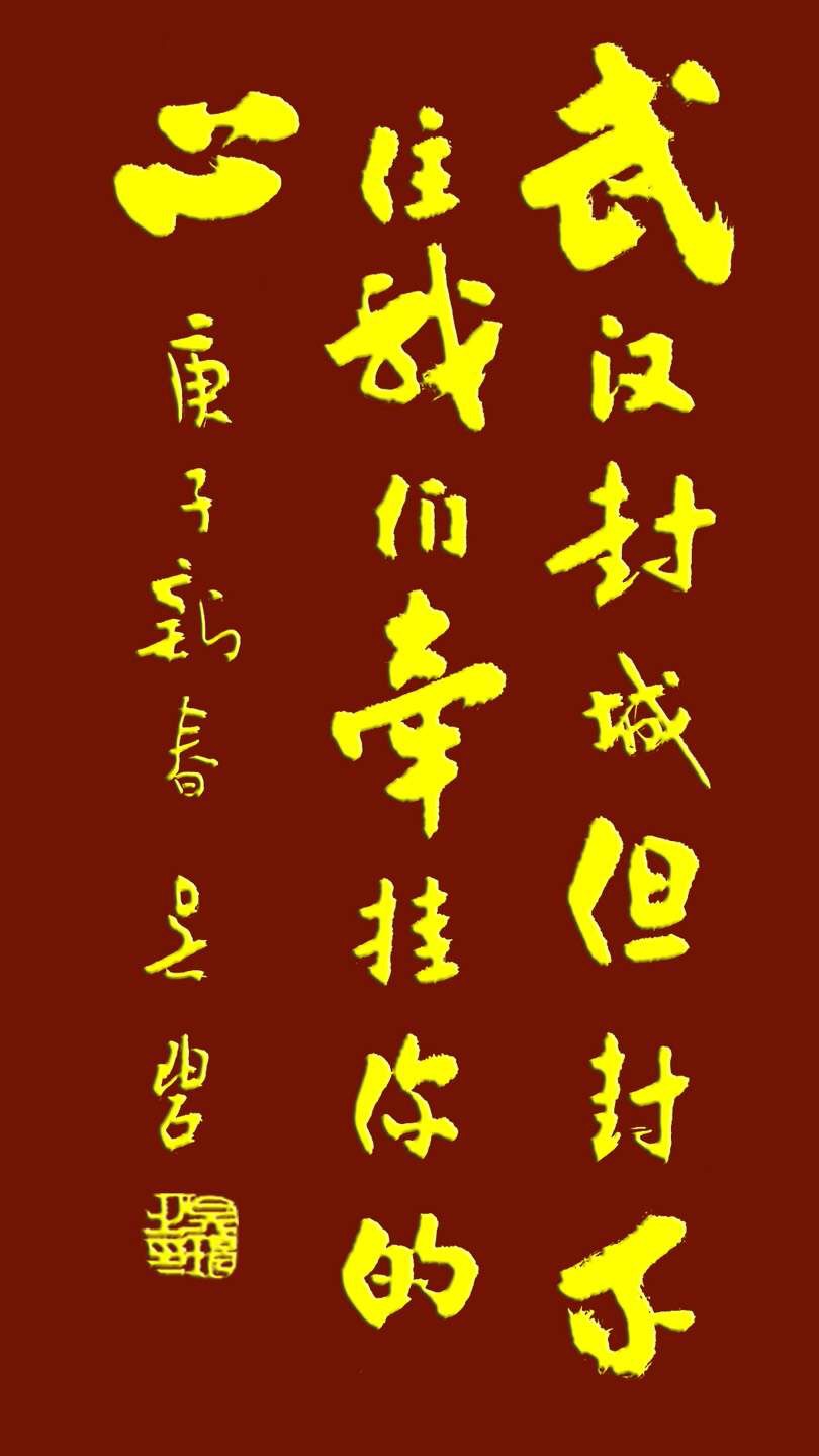 吴碧老师以书法作品为为武汉加油，为抗击疫情助力！(图10)